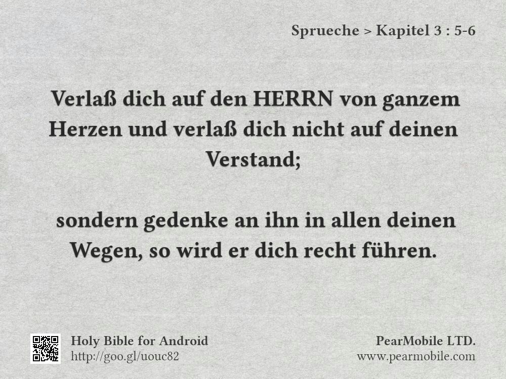 Sprueche, Kapitel 3:5-6